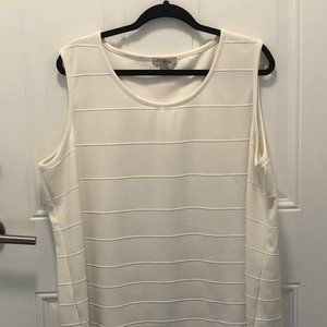 Roz and Ali 3X Ribbed Tank Top